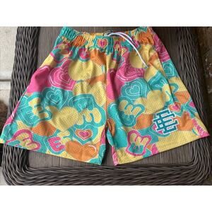 Eric Emanuel Heart Shorts Size Youth Large Pastel Valentines Pattern